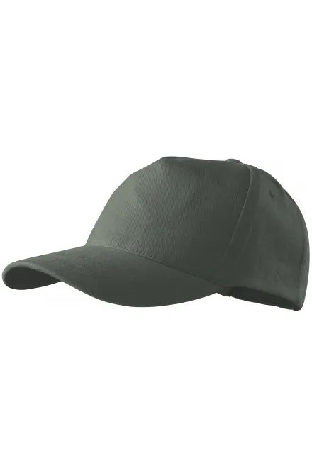 5-Panel-Baseballmütze, dunkler Schiefer