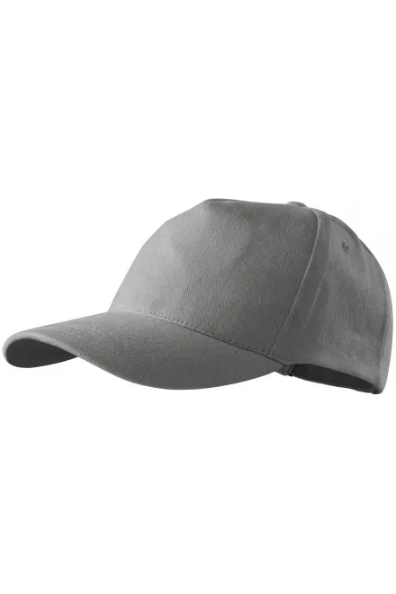 5-Panel-Baseballmütze, altes Silber