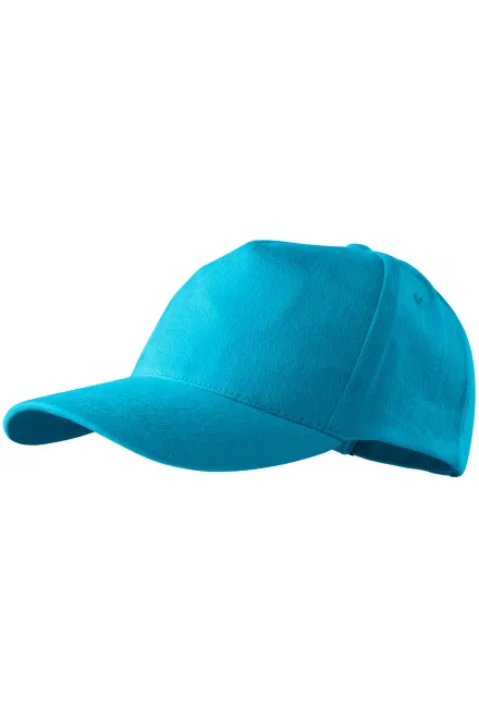 5-Panel-Baseballmütze, türkis