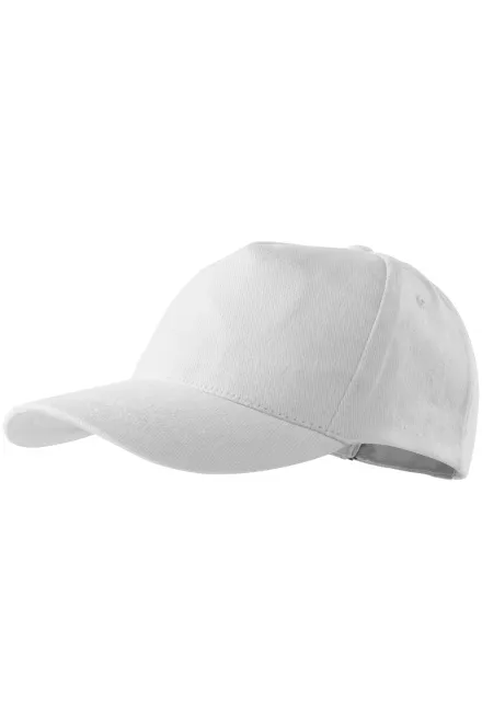 5-Panel-Baseballmütze, weiß