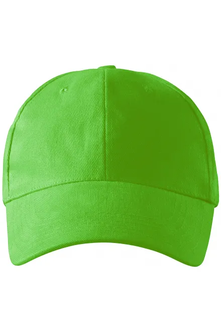 6-Panel-Baseballmütze - Apfelgrün, einstellbar