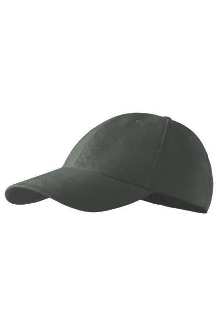 6-Panel-Baseballmütze, dunkler Schiefer