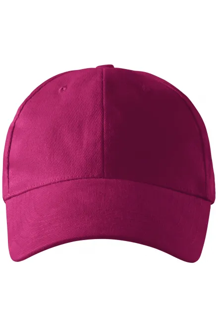 6-Panel-Baseballmütze - fuchsie, einstellbar