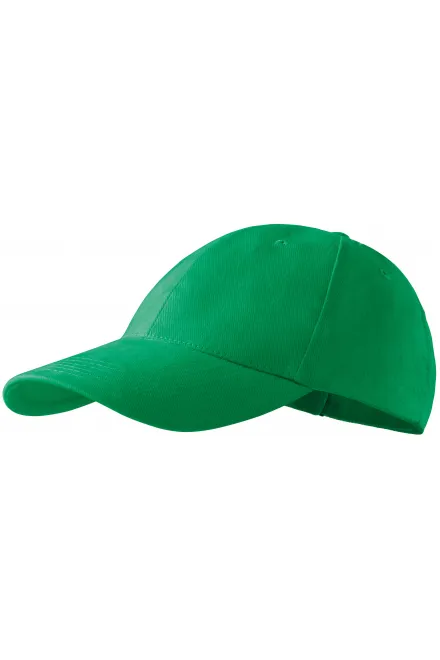 6-Panel-Baseballmütze, Grasgrün