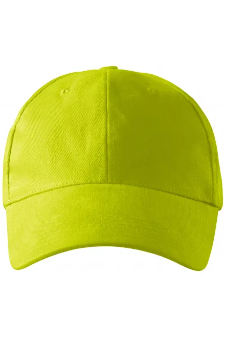 6-Panel-Baseballmütze - lindgrün, einstellbar