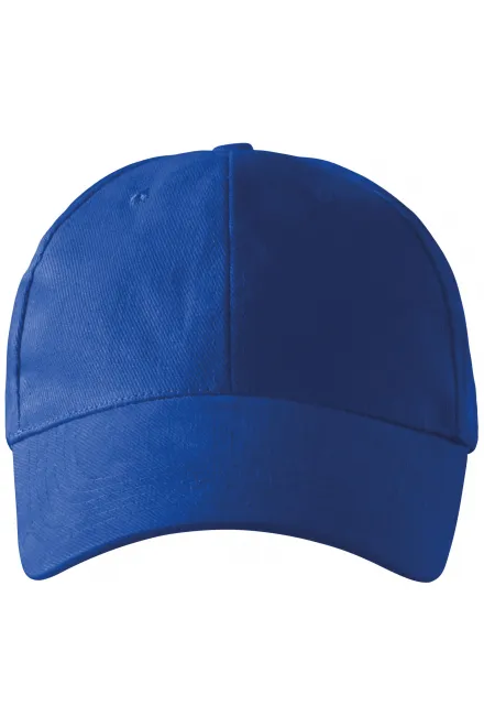 6-Panel-Baseballmütze - königsblau, einstellbar