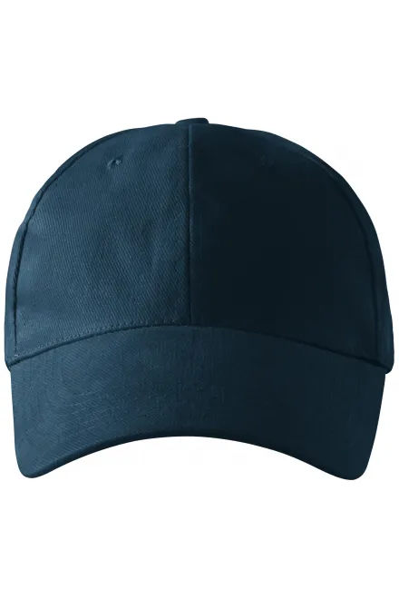 6-Panel-Baseballmütze - dunkelblau, einstellbar