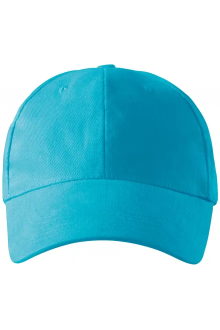 6-Panel-Baseballmütze - türkis, einstellbar