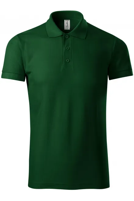 Bequemes Poloshirt für Herren - Flaschengrün, S