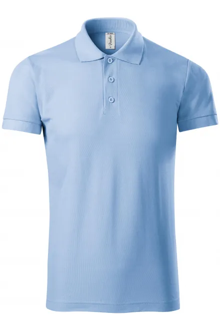 Bequemes Poloshirt für Herren - Himmelblau, S