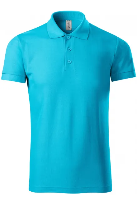 Bequemes Poloshirt für Herren - türkis, S