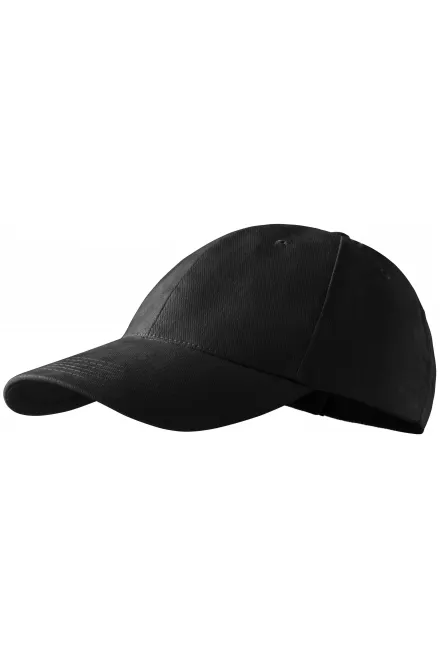 casquette 6 panneaux, noir