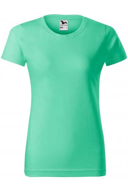 Damen einfaches T-Shirt - Minze, XS
