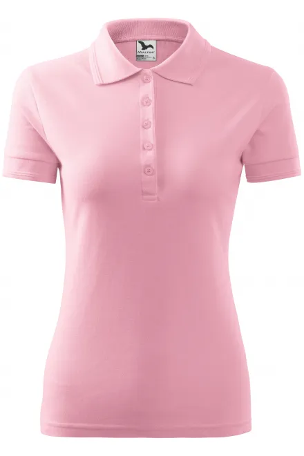 Damen elegantes Poloshirt - rosa, XL