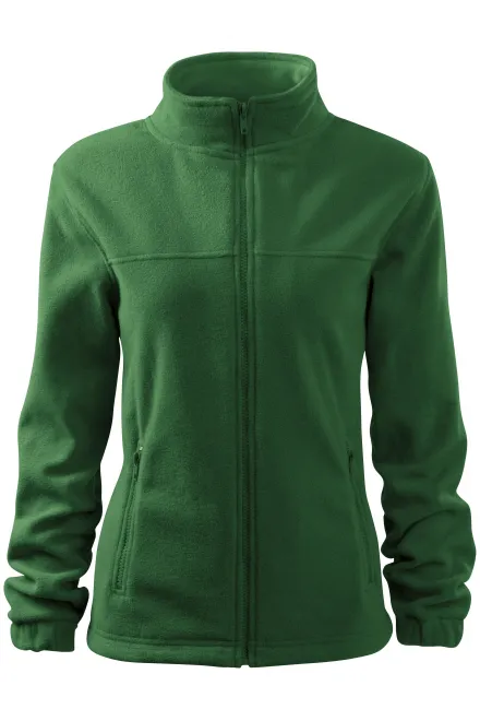 Damen Fleecejacke - Flaschengrün, XS