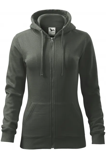 Damen Hoodie mit Kapuze - dunkler Schiefer, XS