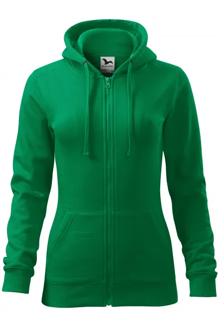 Damen Hoodie mit Kapuze - Grasgrün, XS