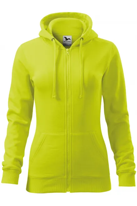 Damen Hoodie mit Kapuze - lindgrün, XS