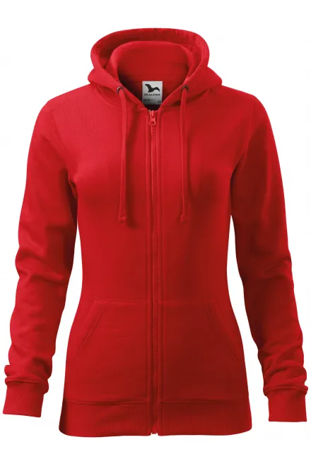 Damen Hoodie mit Kapuze - rot, XS