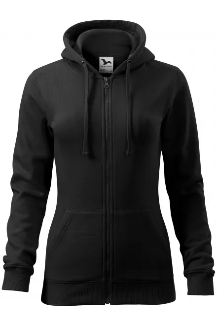 Damen Hoodie mit Kapuze - schwarz, XS