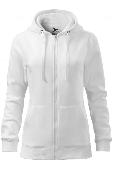 Damen Hoodie mit Kapuze - weiß, XS
