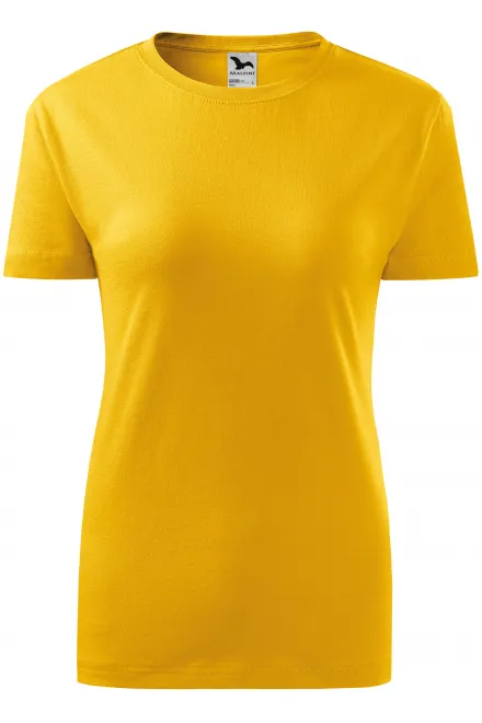 Damen klassisches T-Shirt - gelb, S