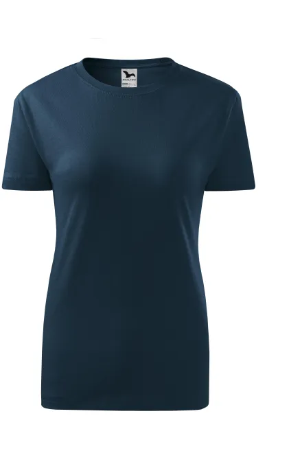 Damen klassisches T-Shirt - dunkelblau, S