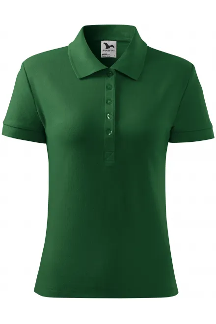 Damen Poloshirt - Flaschengrün, S