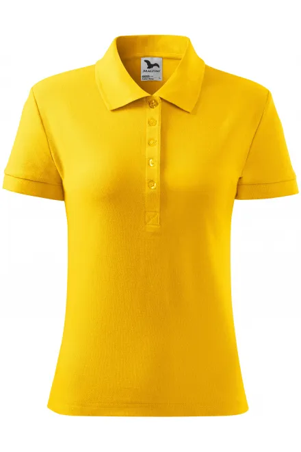 Damen Poloshirt - gelb, S