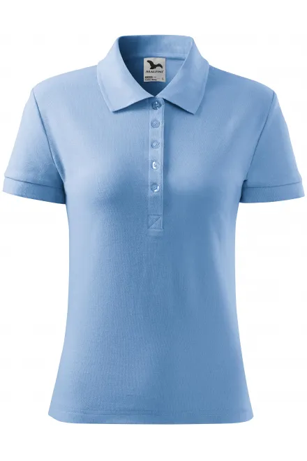 Damen Poloshirt - Himmelblau, S
