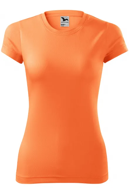 Damen Sport T-Shirt - Neon Mandarine, M