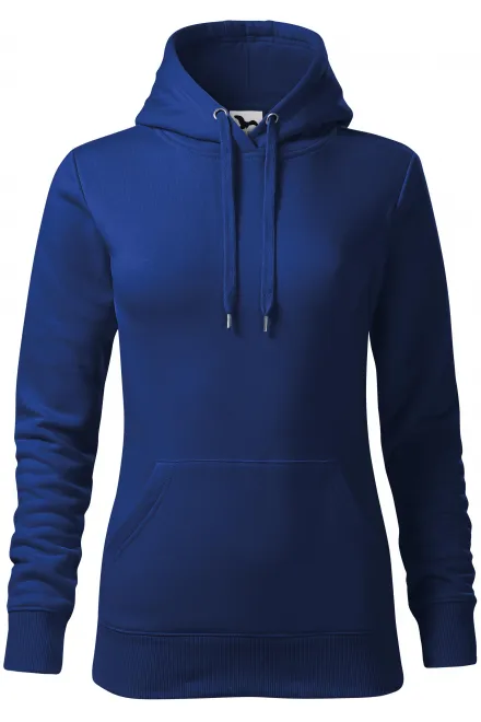 Damen Sweatshirt mit Kapuze ohne Reißverschluss - königsblau, XS