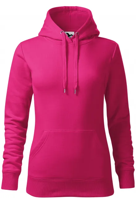 Damen Sweatshirt mit Kapuze ohne Reißverschluss - lila, XS