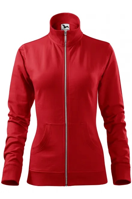 Damen Sweatshirt ohne Kapuze - rot, XS