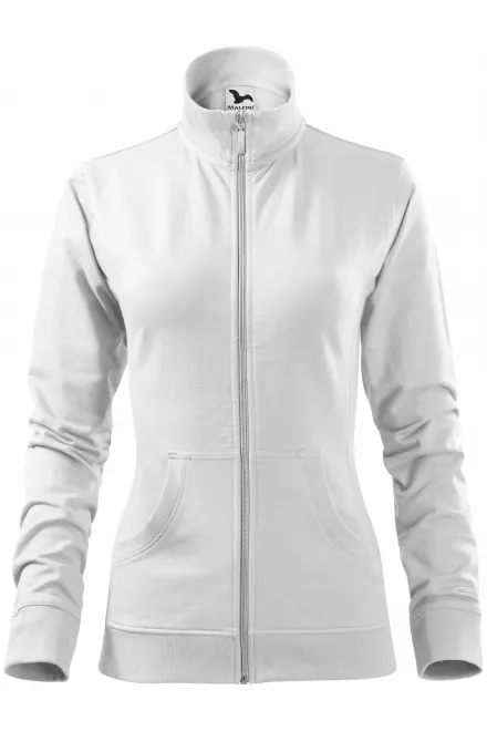 Damen Sweatshirt ohne Kapuze - weiß, XS
