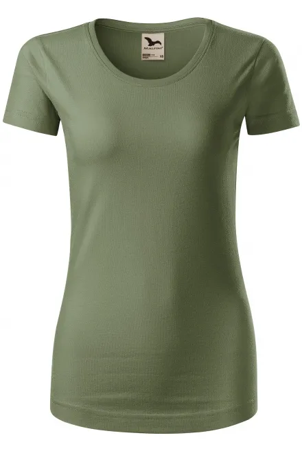 Damen T-Shirt, Bio-Baumwolle - khaki, XS