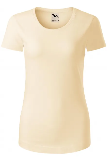 Damen T-Shirt, Bio-Baumwolle - mandel, XS