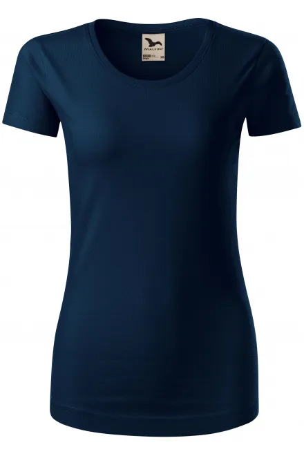Damen T-Shirt, Bio-Baumwolle - dunkelblau, XS