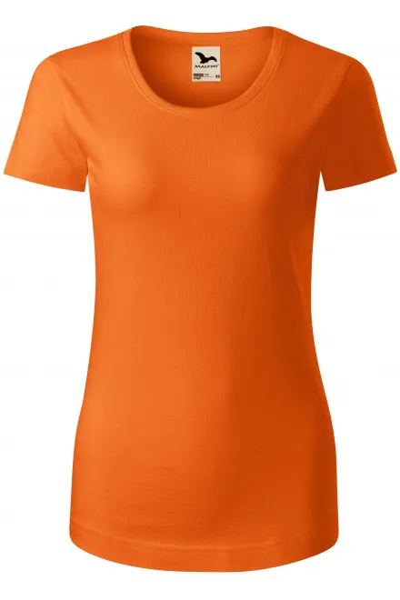 Damen T-Shirt, Bio-Baumwolle - orange, XS