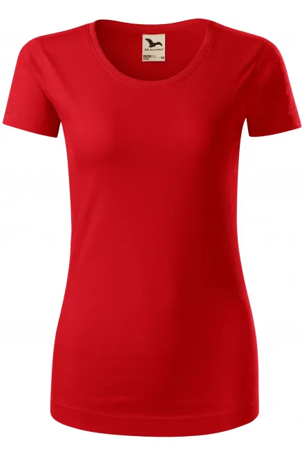 Damen T-Shirt, Bio-Baumwolle - rot, XS