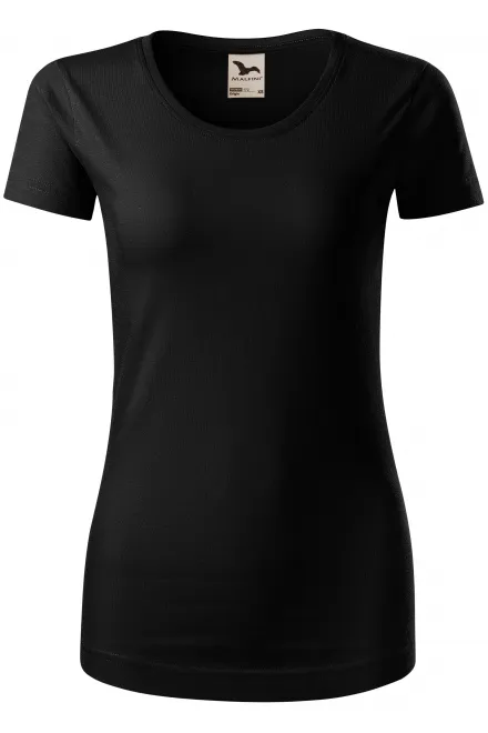 Damen T-Shirt, Bio-Baumwolle - schwarz, XS