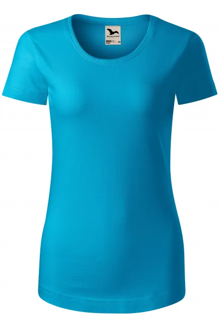 Damen T-Shirt, Bio-Baumwolle - türkis, XS
