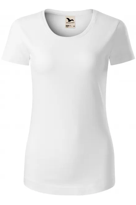 Damen T-Shirt, Bio-Baumwolle - weiß, XS