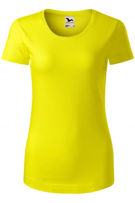 Damen T-Shirt, Bio-Baumwolle - zitronengelb, XS