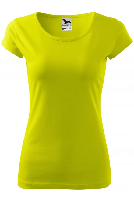 Damen T-Shirt mit sehr kurzen Ärmeln - lindgrün, XS