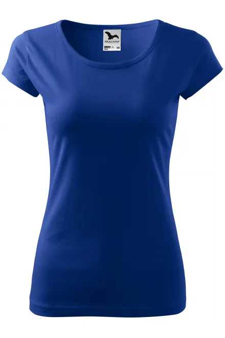 Damen T-Shirt mit sehr kurzen Ärmeln - königsblau, XS