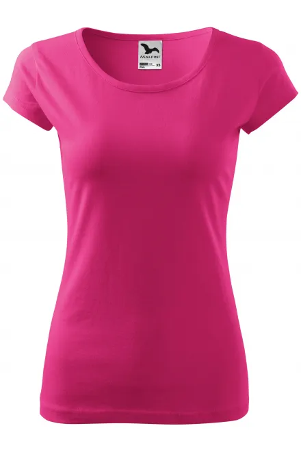 Damen T-Shirt mit sehr kurzen Ärmeln - lila, XS
