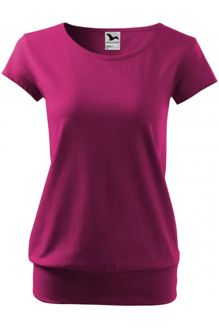 Damen trendy T-Shirt - fuchsia red, S