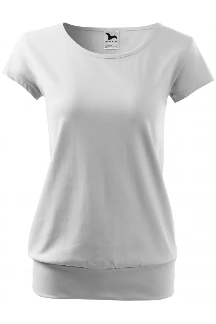 Damen trendy T-Shirt - weiß, S