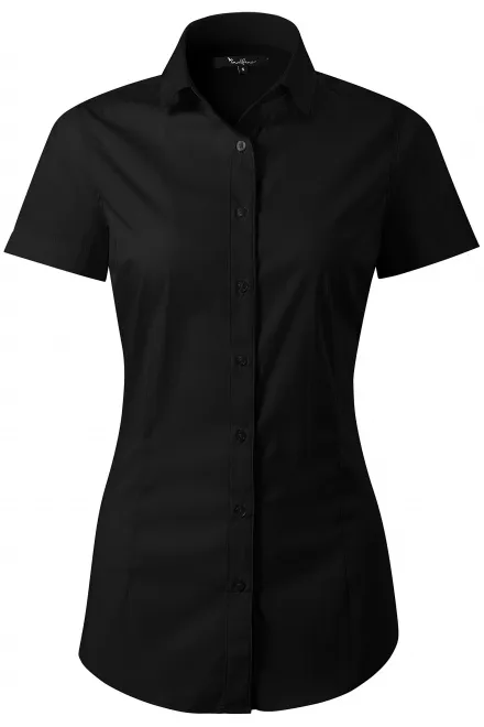 Damenbluse Slim Fit - schwarz, S